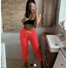 Load image into Gallery viewer, Women Casual Sweatpants Jogger Dance Harem Pants Sports Baggy Trousers solid fitness pants Casual Girls Drawstring Long Pants