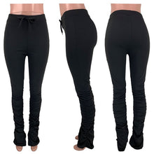 Load image into Gallery viewer, stacked leggings joggers stacked sweatpants women ruched pants legging jogging femme stacked pants women sweat pants trousers