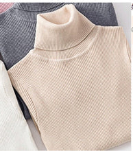 Load image into Gallery viewer, 2020 Autumn Winter Knitted Sweater Pullovers Turtleneck Sweater for Women Long Sleeve White Black Soft Female Jumper Clothing