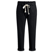 Load image into Gallery viewer, Women Casual Pants Summer New Fitness Long Pants Female Leisure Soft Trousers for Women Drawstring Solid Color