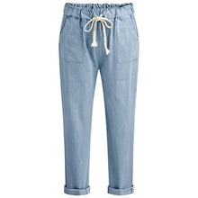 Load image into Gallery viewer, Women Casual Pants Summer New Fitness Long Pants Female Leisure Soft Trousers for Women Drawstring Solid Color