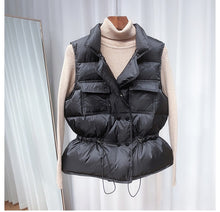 Load image into Gallery viewer, 2020 New Ultra Light Down Vest Women Short Vest Windproof Lightweight Warm Waistcoat Female White Duck Down Down Coat Sleeveless