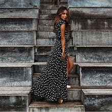 Load image into Gallery viewer, Women Dress Summer 2020 Casual Sleeveless Halter Solid Beach Long Dress Round Neck Sling Fashion Beach Clothes Plus Size 5XL