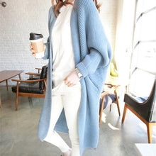 Load image into Gallery viewer, Women's Sweaters Winter 2020 Fashionable Casual Loose Sweater Female Autumn Cardigans Single Breasted Puff Hooded Coat Plus Size