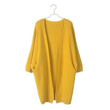 Load image into Gallery viewer, Women's Sweaters Winter 2020 Fashionable Casual Loose Sweater Female Autumn Cardigans Single Breasted Puff Hooded Coat Plus Size