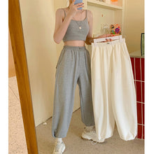 Load image into Gallery viewer, Woman Loose Sweatpants Femme Joggers Grey High Waist Pants Comfort Simple Basic Casual Fashion Trousers 2020 Korean Sporty Style