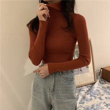 Load image into Gallery viewer, 2020 Autumn Winter Knitted Sweater Pullovers Turtleneck Sweater for Women Long Sleeve White Black Soft Female Jumper Clothing