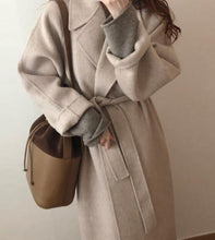 Load image into Gallery viewer, Women Korean Winter Long Overcoat Outwear Coat Loose Plus Size Cardigans Full Sleeve Manteau Femme Hiver Elegant