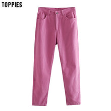 Load image into Gallery viewer, TOPPIES Women Straight pants High Waist trousers Cotton Sweatpants Plus Size Clothing