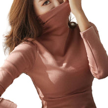 Load image into Gallery viewer, Women's Sweaters Turtleneck 2020 Autumn Winter Tops Sweater Lady Black White Thin Pullover Jumper Knitted Sweater Pull Femme New