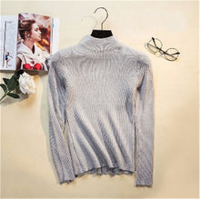 Load image into Gallery viewer, 2019 Autumn Winter Women Pullovers Sweater Knitted Elasticity Casual Jumper Fashion Slim Turtleneck Warm Female Sweaters
