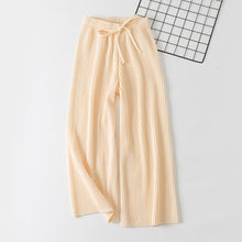 Load image into Gallery viewer, 2019 new wide leg pants Korean version of the wild nine pants loose wide leg pants female summer sense high waist pants
