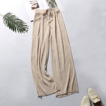 Load image into Gallery viewer, DASSWEI Summer Wide Leg Pants For Women Casual Elastic High Waist 2020 New Fashion Loose Long Pants Pleated Pant Trousers Femme
