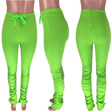 Load image into Gallery viewer, stacked leggings joggers stacked sweatpants women ruched pants legging jogging femme stacked pants women sweat pants  trousers
