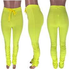 Load image into Gallery viewer, stacked leggings joggers stacked sweatpants women ruched pants legging jogging femme stacked pants women sweat pants  trousers
