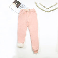 Load image into Gallery viewer, BEFORW 2020 Autumn Winter Women Fleece Sweatpants Trousers Casual Thick Velvet Loose Cashmere Sweatpants Tracksuit Pants
