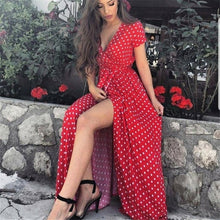 Load image into Gallery viewer, Women Dress Summer 2020 Casual Sleeveless Halter Solid Beach Long Dress Round Neck Sling Fashion Beach Clothes Plus Size 5XL
