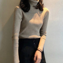 Load image into Gallery viewer, Women Sweaters 2020 Autumn Winter Tops Korean Slim Women Pullover Knitted Sweater Jumper Soft Warm Pull Femme
