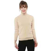 Load image into Gallery viewer, 100% Merino Wool Women Turtleneck Sweater 2020 Autumn Winter Warm Soft knitted Pullover Femme Jumper Women Cashmere Sweater
