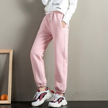 Load image into Gallery viewer, 2020 Winter Women Gym Sweatpants Workout Fleece Trousers Solid Thick Warm Winter Female Sport Pants Running Pantalones Mujer
