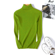 Load image into Gallery viewer, Winter autumn turtleneck Black Sweater Women Skinny Elastic Knitted Soft Pullover Sweater female Full korean fashion Pullovers
