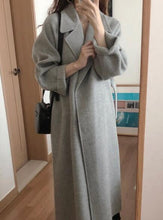Load image into Gallery viewer, Women Korean Winter Long Overcoat Outwear Coat Loose Plus Size Cardigans Full Sleeve Manteau Femme Hiver Elegant
