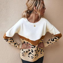 Load image into Gallery viewer, Autumn Winter Women&#39;s Sweaters 2020 O-Neck Casual Loose Knitted Top Long Sleeve Fashion Leopard Sweater Ladies Oversize Pullover
