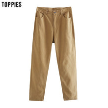 Load image into Gallery viewer, TOPPIES Women Straight pants High Waist  trousers Cotton Sweatpants Plus Size Clothing
